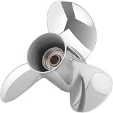 FYMP 11 3/4x17 Turbo Boat Propeller for Mercury Engines 40-60HP 13Spline | 11.75 x 17 Stainless Steel Outboard Boat Propeller RH