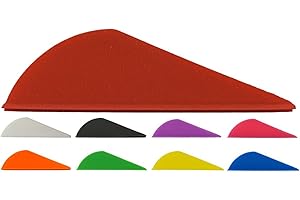 Sierra Archery - Arrow Vanes 2.0” | 50 Pack or 100 Pack | Multiple Colors Available | High Profile Design | Fletches for Hunting, 3D, Target Archery or Crossbows