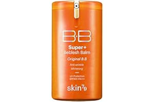 [SKIN79] Super Plus Beblesh Balm Triple Function Orange BB Cream #21 Yellow Beige 1.35 fl.oz. (40 ml) - Rich Vitamin Complex Care Healthy and Vital Skin