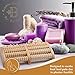 Dual Foot Massage Roller - Relieves Stress, Heel and Arch Pain, and Muscle Tension | Foot Massager for Plantar Fasciitis