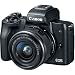 Canon M50 Mirrorless Camera Lens Bundle; 15-45mm is STM, 75-300mm III, 500mm, Lens Converter, T-Mount, Lexar 64GB U3 and Accessory Bundlethumb 1