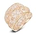 Mytys Mesh Crystal Net Cubic Zirconia Cooktail Ring 18k Rose Gold (7)