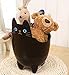 123Arts Cute Cartoon Cat ABS Table Bathroom Trash Can Storage Bucket