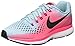 Nike Women's Air Zoom Pegasus 34 Running Shoe MICA Blue/White-Racer Pink-Sport Fuchsia
