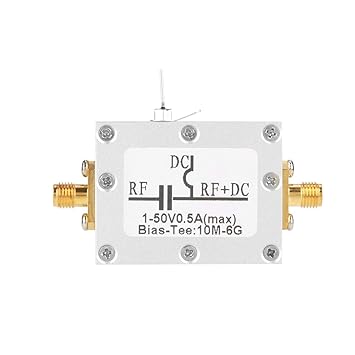 Tee Bias - 1 Pcs 10MHz-6GHz Bias Tee 10MHz-6GHz Banda Frecuencia ...