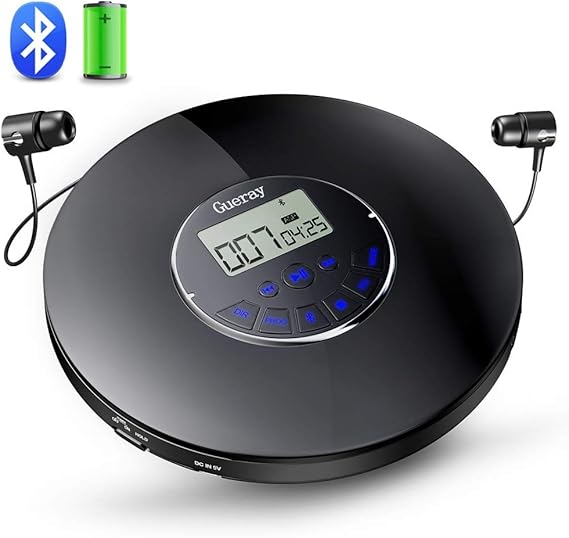 Gueray Bluetooth CD Player Portable with 1400mAh Amazon.co.uk Electronics