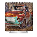 Pixels Shower Curtain (74" x 71") Studebaker