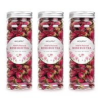 MQUPIN Organic Rose Bud Tea Dried Red Rose Petal Flower Edible Buds Detox Tea 250g/3Packs