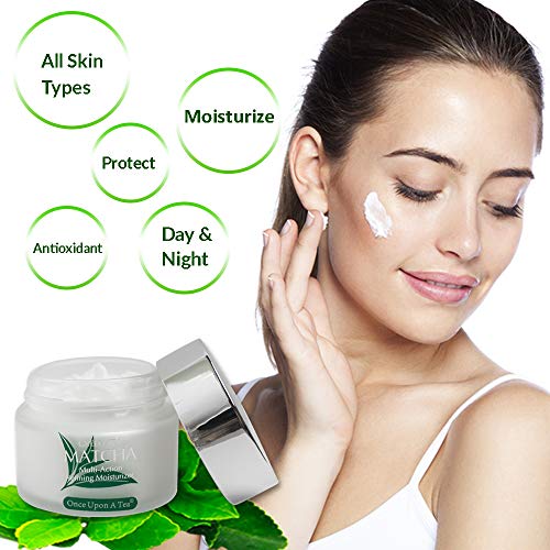 Green Tea Matcha Multi-Action Refining Moisturizer, 90% Organic Day & Night Cream, All skin types, B - //medicalbooks.filipinodoctors.org