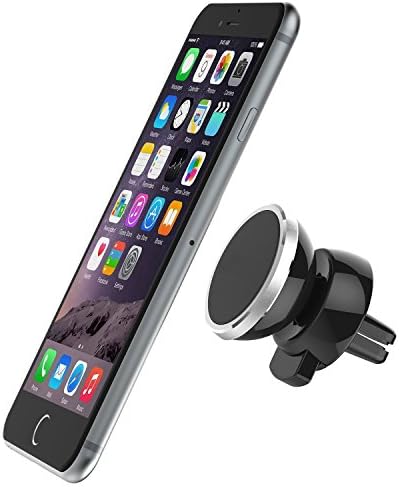 Eriotpy Car Mount Magnetic Air Vent Mount for iPhone 6s Plus 6s 5s 5c, Galaxy Note 5 4, Galaxy S6 Edge Plus S6 S5 S4 (Silver)