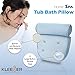 Kleeger Non Slip Home Spa Bath Pillow With Back And Neck Support. Waterproof, With Built In Suction Cups, Extra Padding For Ultimate Relaxation Experience