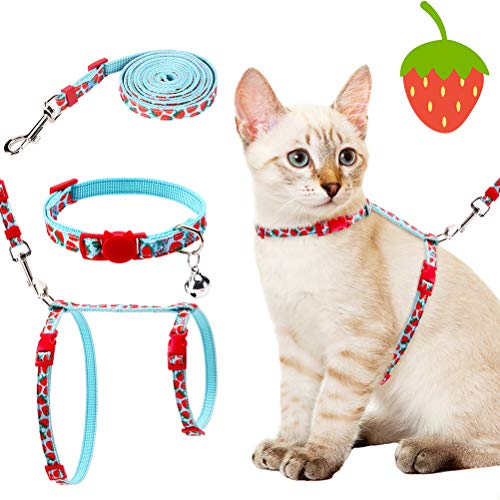 PAWCHIE Cat Harness and Leash Set Escape Proof Adjustable HShaped