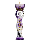 KHEOPS | Moon Goddess Tea Light Holder | Polyresin Candle Holder | Polyresin tea light holder for meditation, reflection and zen decor | Represents lunar energy and rebirth.