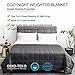 Cozynight Weighted Blanket 20Lbs(60''x80'',Dark Grey,Queen Size), Heavy Blanket with Weighted Glass Beads Release Stress and Give You a Deep Sleep in The Night