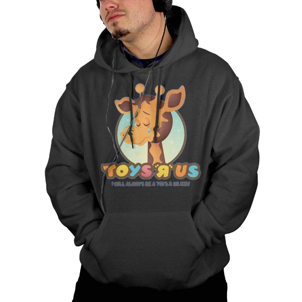 Toys R Us Giraffe Adult Loose Hiking Pockets Shirt Black