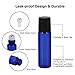Glass Roll-on Bottles - 5ml, 12 Pack, Cobalt blue by Mavogel, Stainless Steel Roller Balls, Essential Oil Opener, Droppers, Funnels, and Labels Included