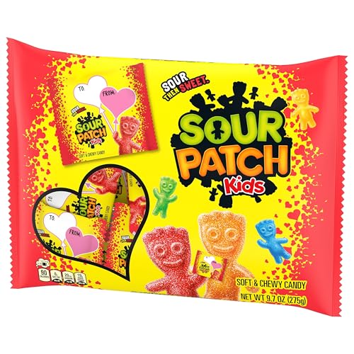 SOUR PATCH KIDS SOFT & CHEWY VALENTINES DAY CANDY, 22 SNACK PACKS