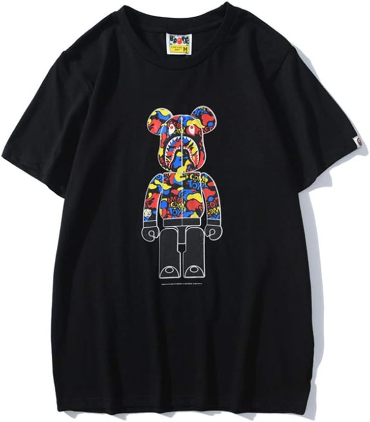 Girls Mens Boy's Casual T Shirt Round Collar Crewneck T Shirt Sleeve Camo Tees