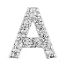 Rarelove Alphabet Letter A Initial Stud Earrings for teen girls