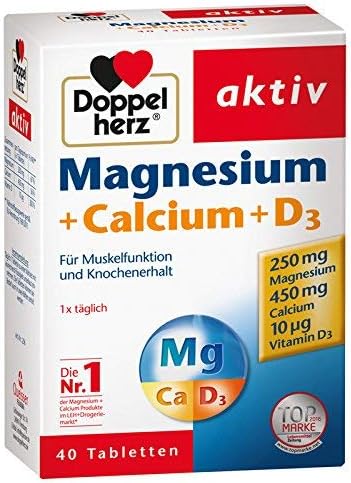 Doppelherz magnesium + calcium + D3, 3-Pack (3 x 40 tablets)