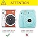 Fintie Protective Case Compatible with Fujifilm Instax Mini 90 Neo Classic Instant Film Camera - Premium Vegan Leather Bag Cover with Removable Strap, Vintage Brown