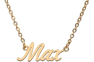 GR859C Name Tag Necklaces for Her His Friends Familys Relationship Memory Jewelry Gift