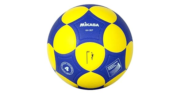 MIKASA Korfball K4-IKF - Pelota de Baloncesto, Color Amarillo/Azul ...