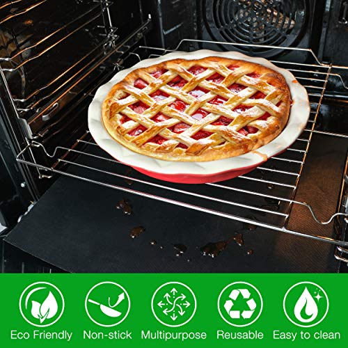 ﻿Oven Liners for bottom rack of Electric Gas Oven Reusable 5X teflon