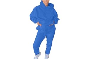 HUCHPI Men Women Sweatsuits Set 2 Piece Oversized Long Sleeve Leisure Tracksuit Autumn Two Piece Jogging Suit Set