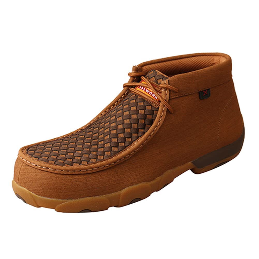 Twisted X Men's Nano Composite Toe Chukka Driving Moc Work Boots, Moc Toe with CellSole, Clay & Cocoa, 10.5 W Image