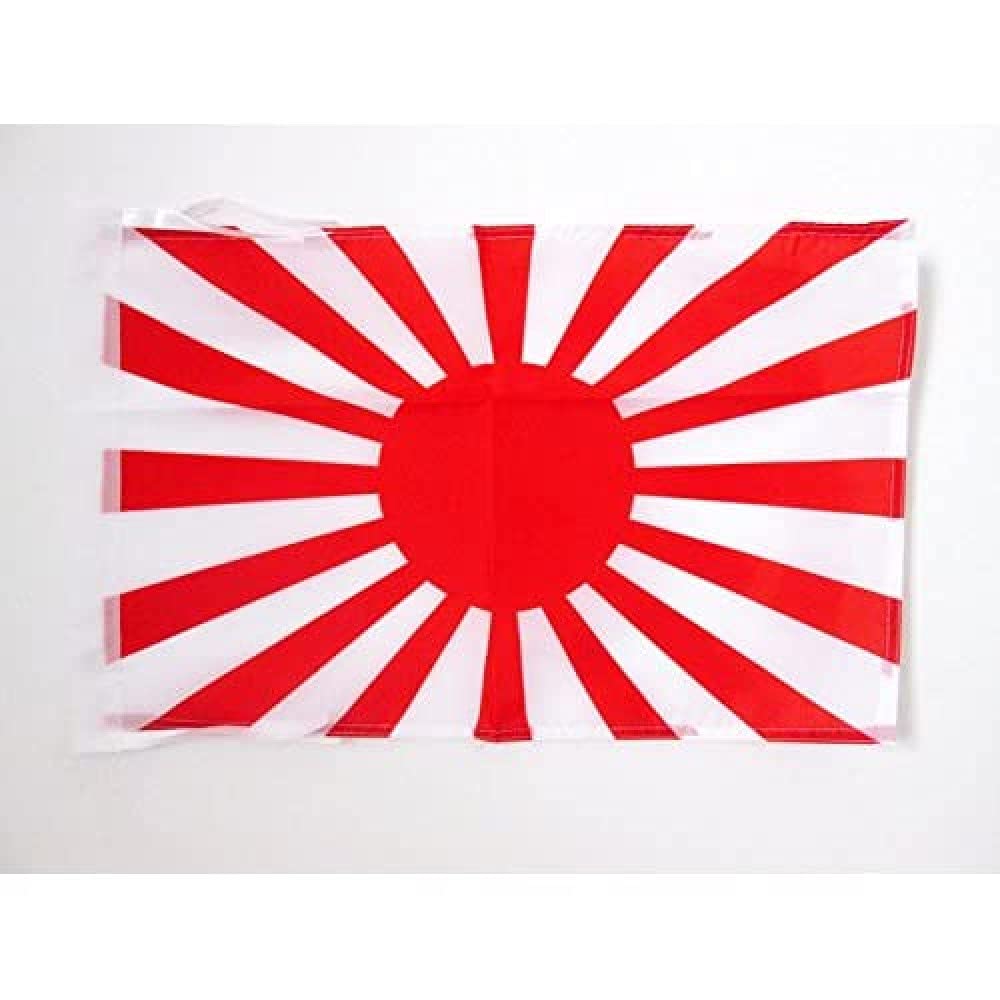 AZ FLAG - Japan WWI Flag - 18'' x 12'' - 100% Polyester Imperial Japanese Small Banner with Two Cords - Fade Resistant - Vivid Colors - 18x12 in - 45x30 Cm