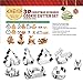 SIEGES Holiday Cookie Cutters Set - Stainless Steel Buscuit Cutter Molds - Christmas Tree/Snowman/Sleigh/Elk - 8 Pack