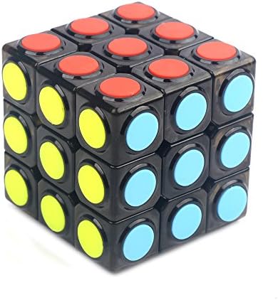 Imcolorful Speed Cube 3x3x3 Magic Cube Round Sticker Smooth Puzzles Toy (Speed Cube 2)