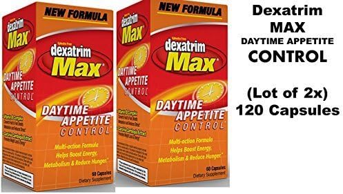 Dexatrim MAX Daytime Appetite Control 60 Capsules/bottle (Lot of 2 X Bottles)= 120 Capsules, Free Shipping by Dexatrim