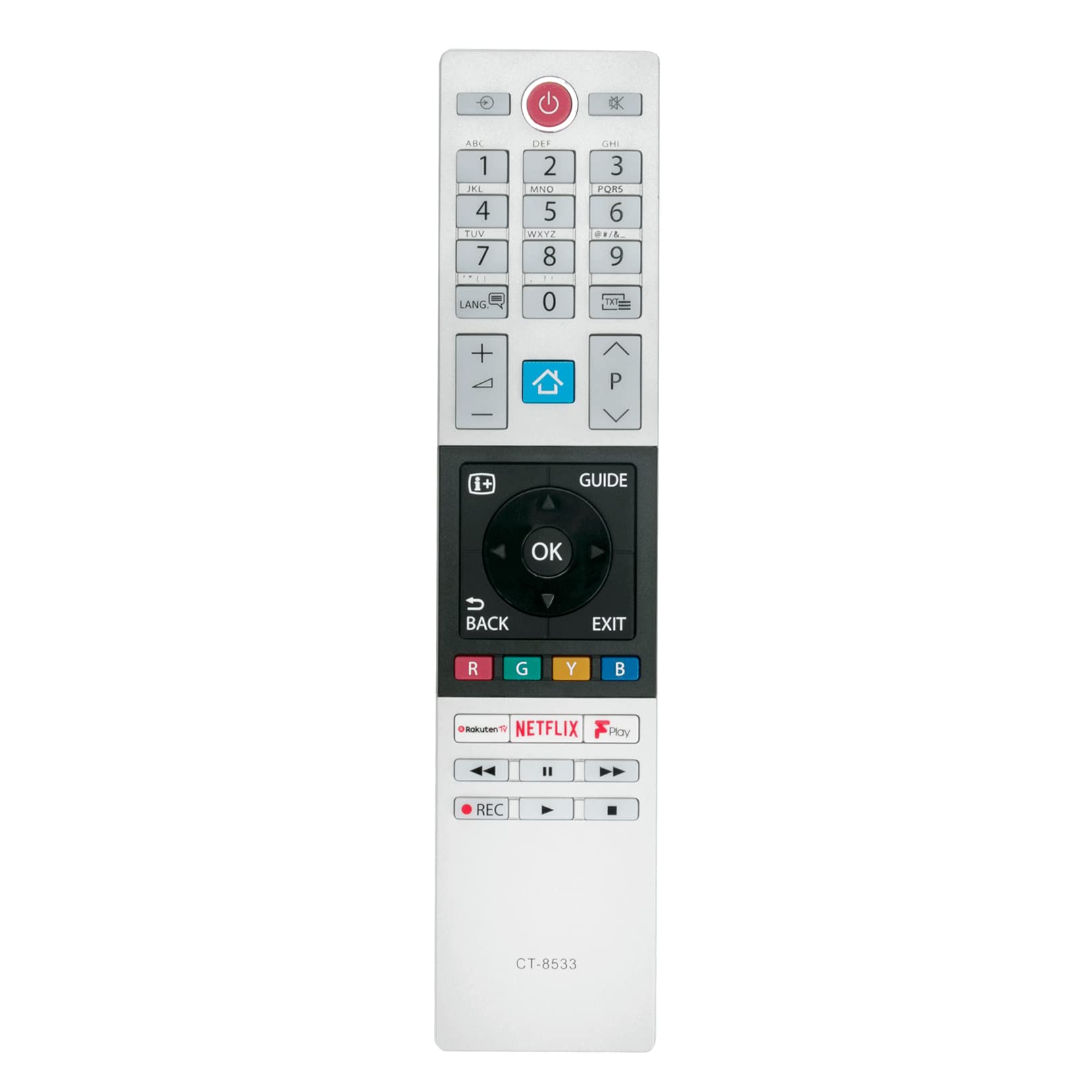 VINABTY CT-8533 RC42150 Remote Control Replaced Fit For Toshiba Smart LED TVs 50U6863DB 55U6863DB 65U6863DB 32L2863DB 24L2863DB 40L2863DB 43L2863DB 48L2863DB 49L2863DB 32LL3C63DB