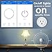 Smart Plug 2-Pack Mini Smart Outlet WiFi Smart Switch Compatible with Alexa & Google Home, No Hub Required, Remote Control Your Device from Anywhere, Timing Function