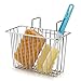 SANNO Kitchen Sink Sponge Holder,in Sink Caddy Utensil Holder Brush Soap Dish Washing Organizer Tray Liquid Drainer Rack - Stainless Steel