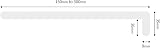 Eurocell 300mm White UPVC Window Board Cill Cover 1.25m 9mm Thick Plastic Sill view 2