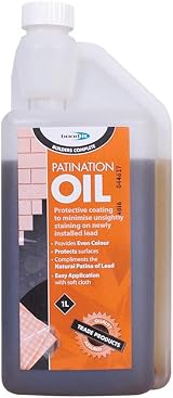 Bond It Patination Oil 500ml for Lead Flashing Stops Oxidation Stains view 2