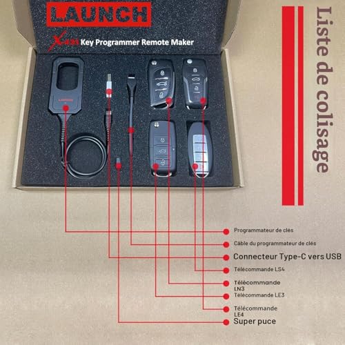 Launch X-431 Key Analog Key Programmer for Use with Launch X431 IMMO Car Diagnostic Case