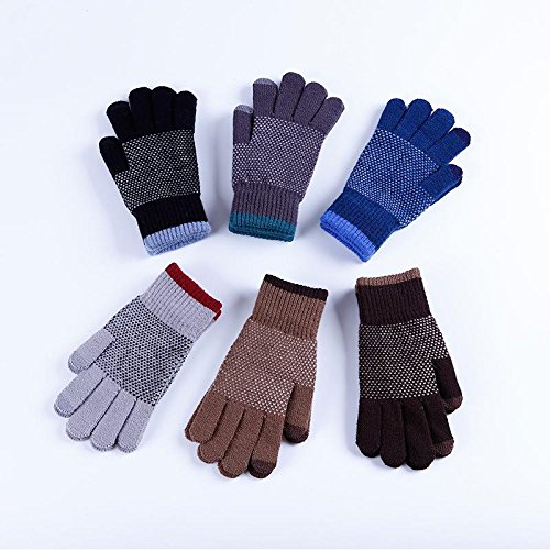 Winter HOT Soft Knit Thick Lined Gloves Winter Outdoor Riding Cycling Gloves Men Women Touch Screen Texting Gloves Smartphones PC Laptop Tablet Smart Touch-nology in Fingertips from WaitingU - Thumbnail 7