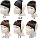 Liyate New Fashion Straight Hair Bangs Fringe Clip in Hair Extensions 1 piece (2 clips) Synthetic Hair (clip bangs, Jet Black)