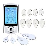 FDA Electronic Pulse Massager - SUMGOTT  Muscle Stimulator Tens Unit with 16 Modes and 8 Pads Back Lumbar Pain Relief Machine