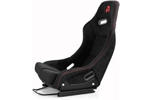AZRACING CS-Pro Modular Simracing Cockpit Esports Game Accessories Standard Racing Seats, Adjustable Suede Universal Racing Seats Compatible with Thrustmaster, Fanatec, Moza Racing on PC, Xbox and PS
