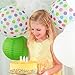 Bobee Paper Lanterns for Birthday Party Baby Bridal Shower Decorations, Nursery Bedroom Girls Room Decor, 5-pack