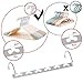 4 Pack Closet Magic Space Saving Hangers Organization, Wardrobe Space Saver Hanger oragnizer, Multi Hanger for Clothes Jeans Pants