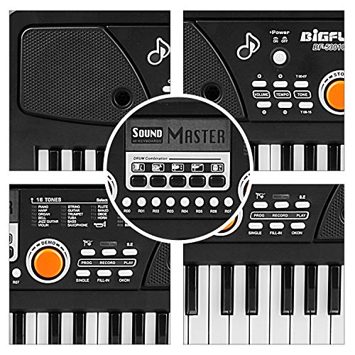 image for WOSTOO Kids Piano Keyboard 49 Keys- Multi-function Portable Piano Keyb