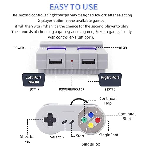 821 Retro Game Console, Classic Mini Game System, Builtin 821 Classic