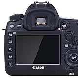 PCTC 0.3mm Optical 9H Tempered Glass Screen Protector Skin Film for Camera Cover perfect fit Canon Nikon Sony (Canon EOS 5D Mark 4)