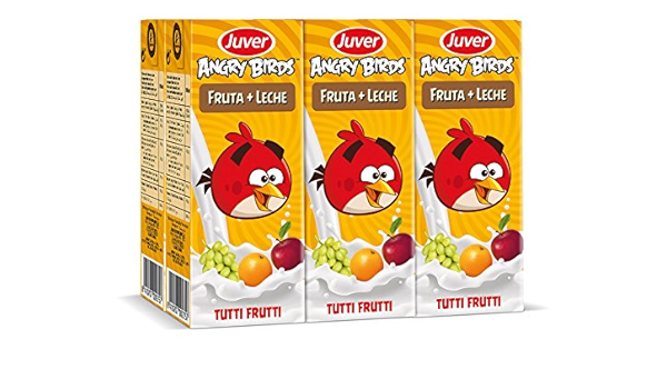 Angry Birds Fruta + Leche Tutti Frutti 6X200Ml. : Amazon.es ...